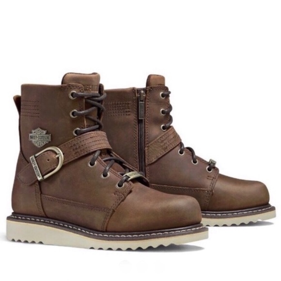 Harley-Davidson Shoes - Harley Davidson Darton Leather Moto Boots NEW